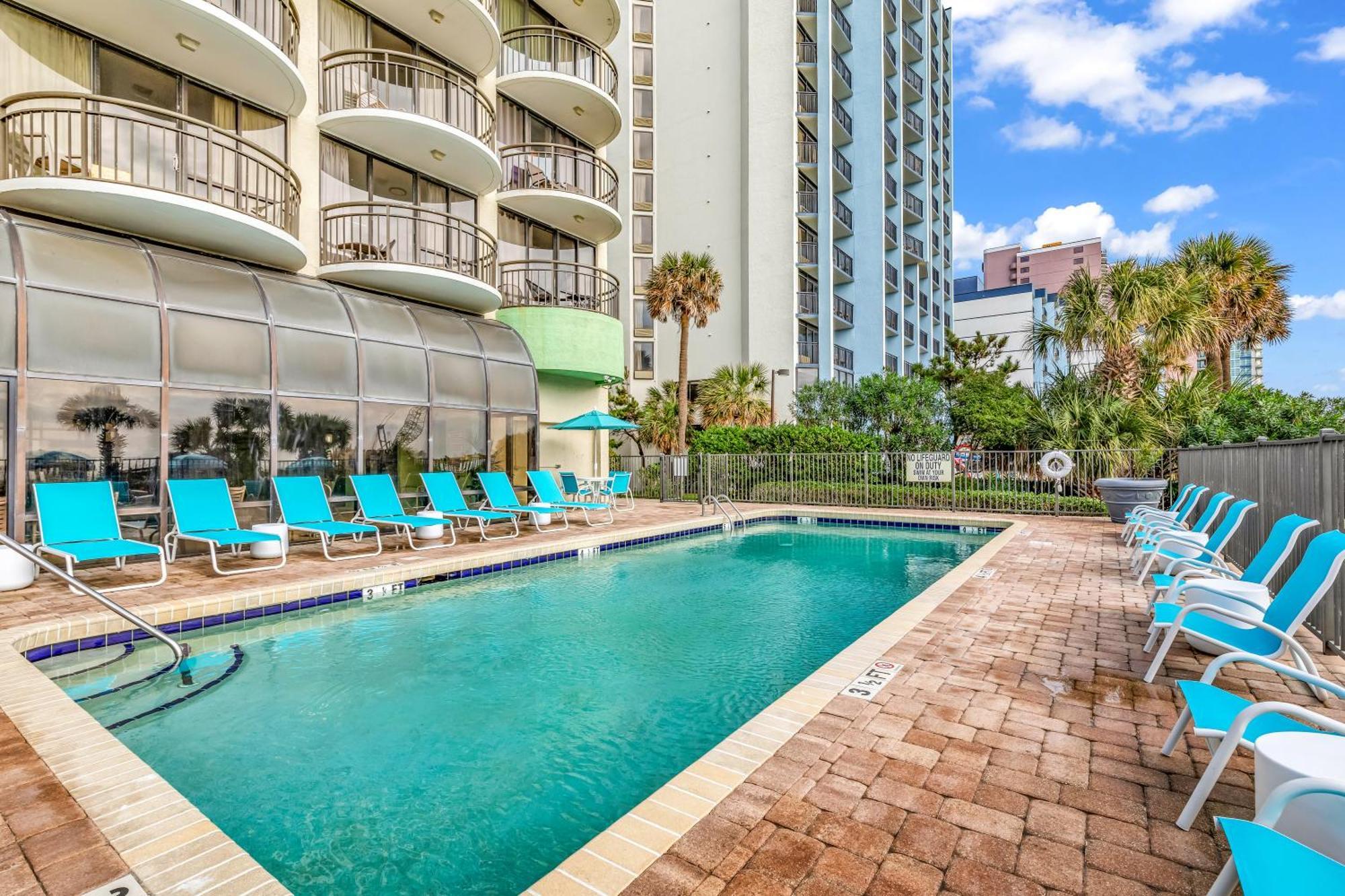 Ocean View Double Suite! Sleeps 4 Meridian Plaza 705 Myrtle Beach Extérieur photo