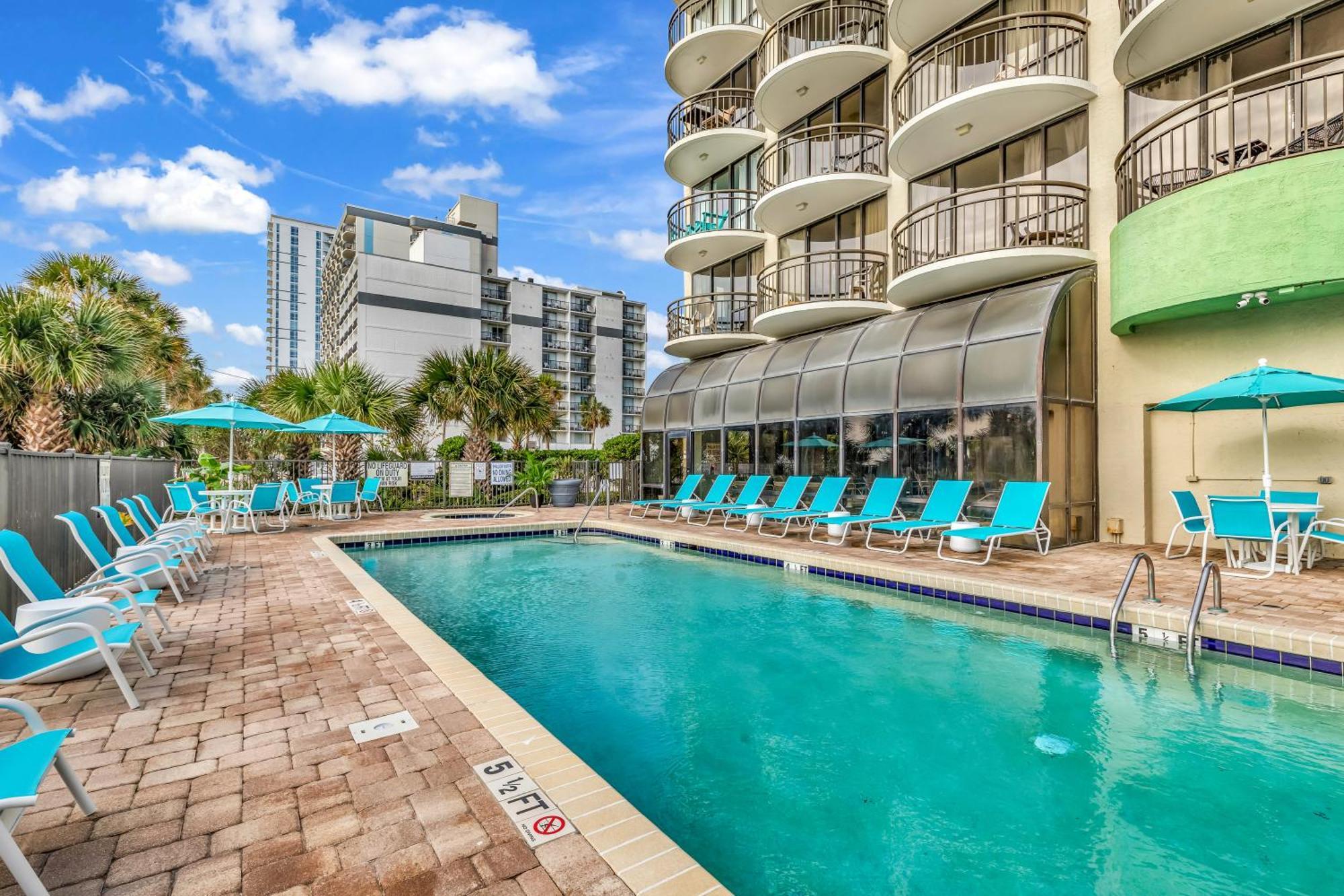 Ocean View Double Suite! Sleeps 4 Meridian Plaza 705 Myrtle Beach Extérieur photo